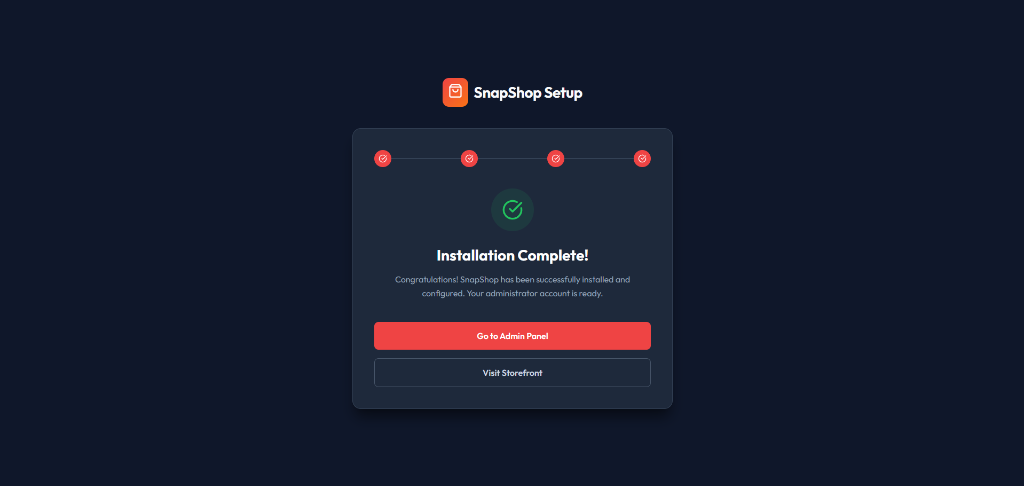 Installation Complete